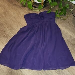 Donna Morgan Deep Purple Dress